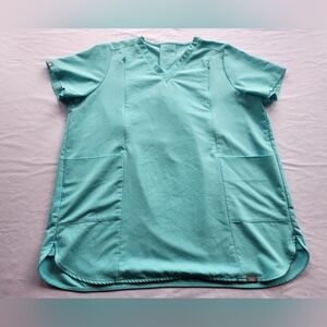 Medium FIGS Neon Blue Maternity Top RARE Retired Color